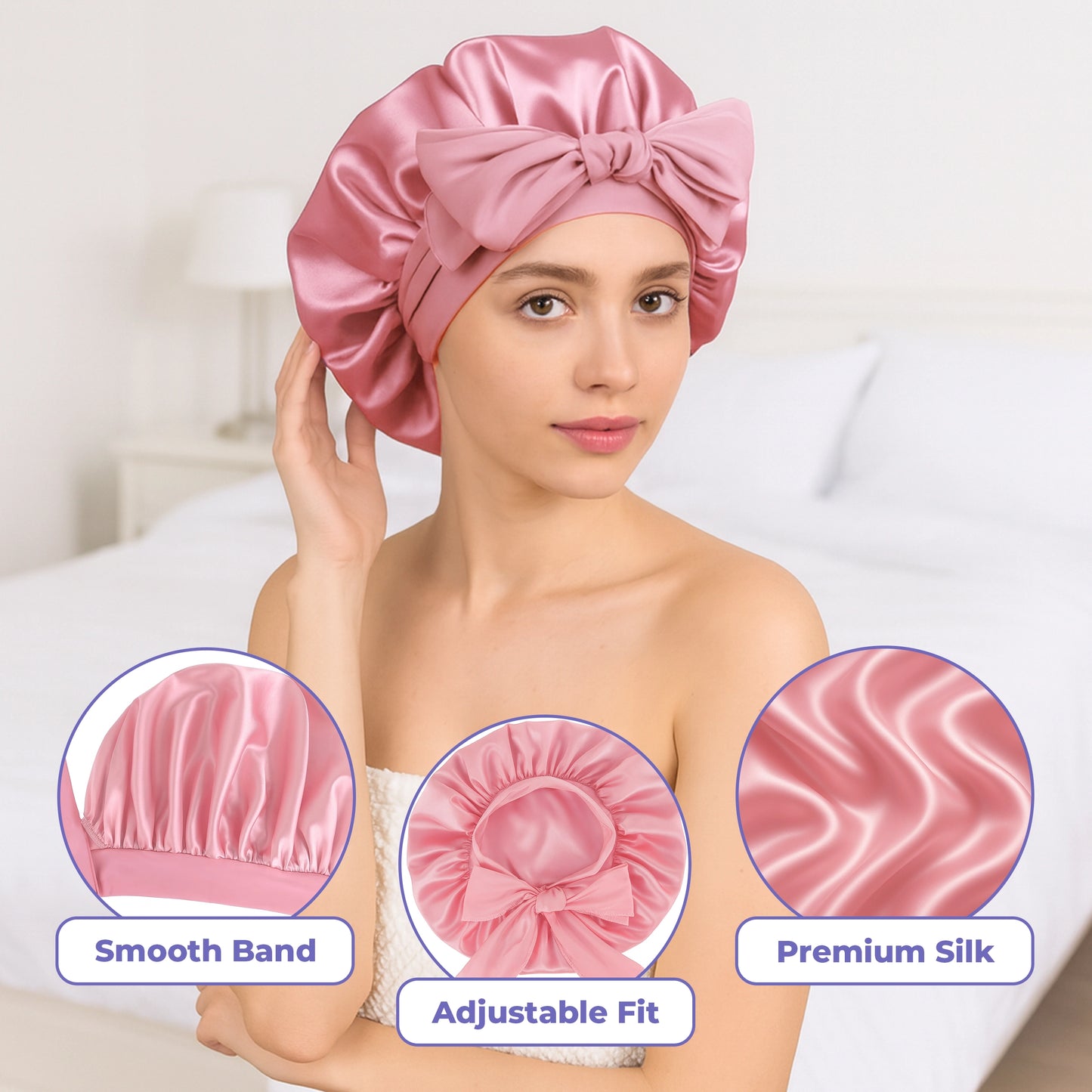 Silk Bonnet for Sleeping