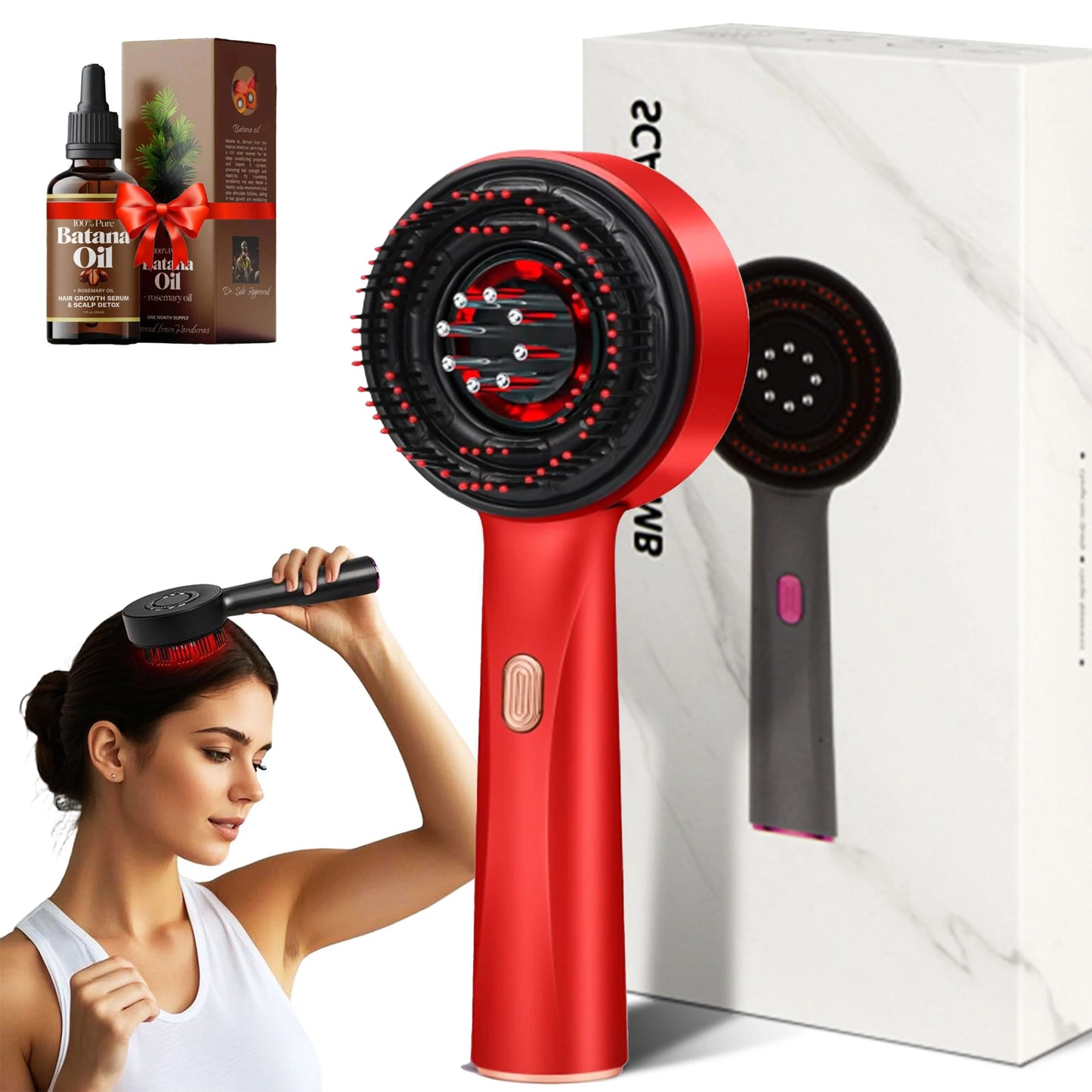 Red Light Therapy Brush