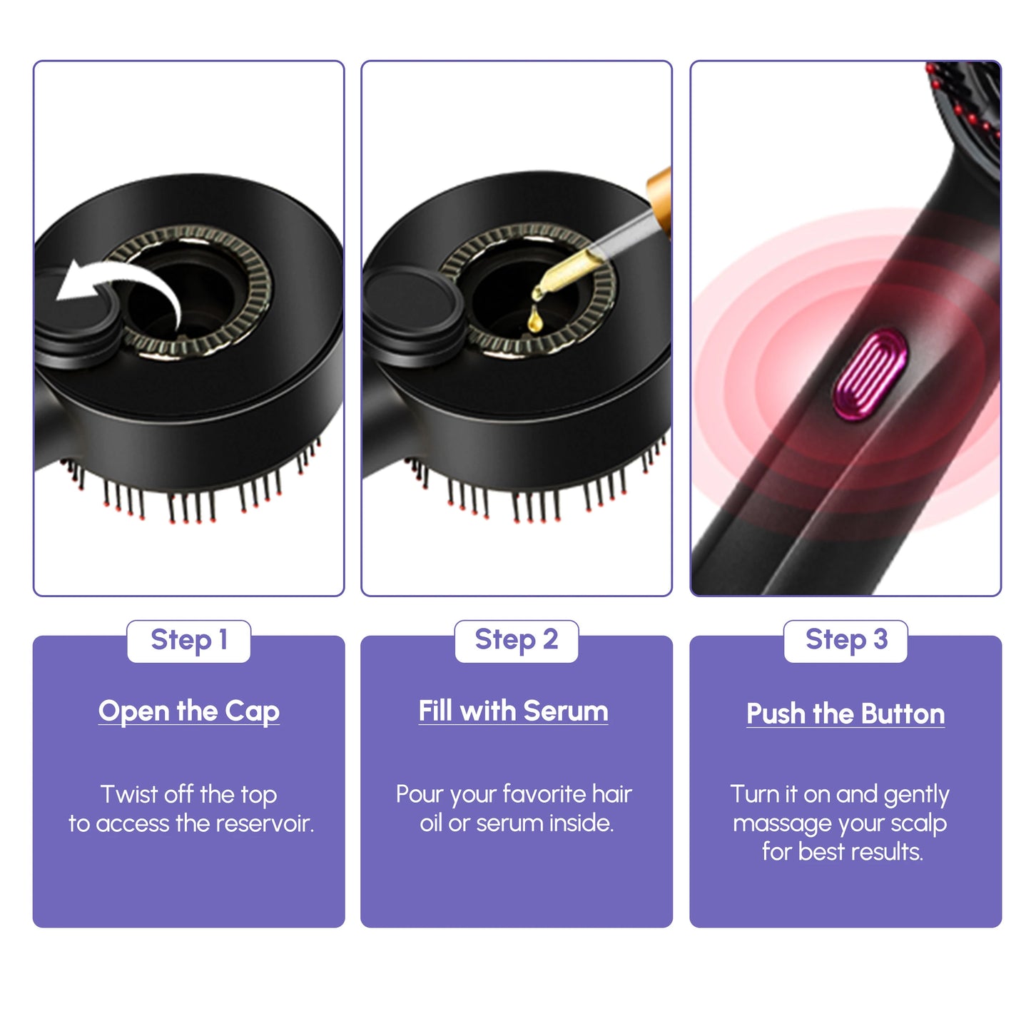 Red Light Therapy Brush
