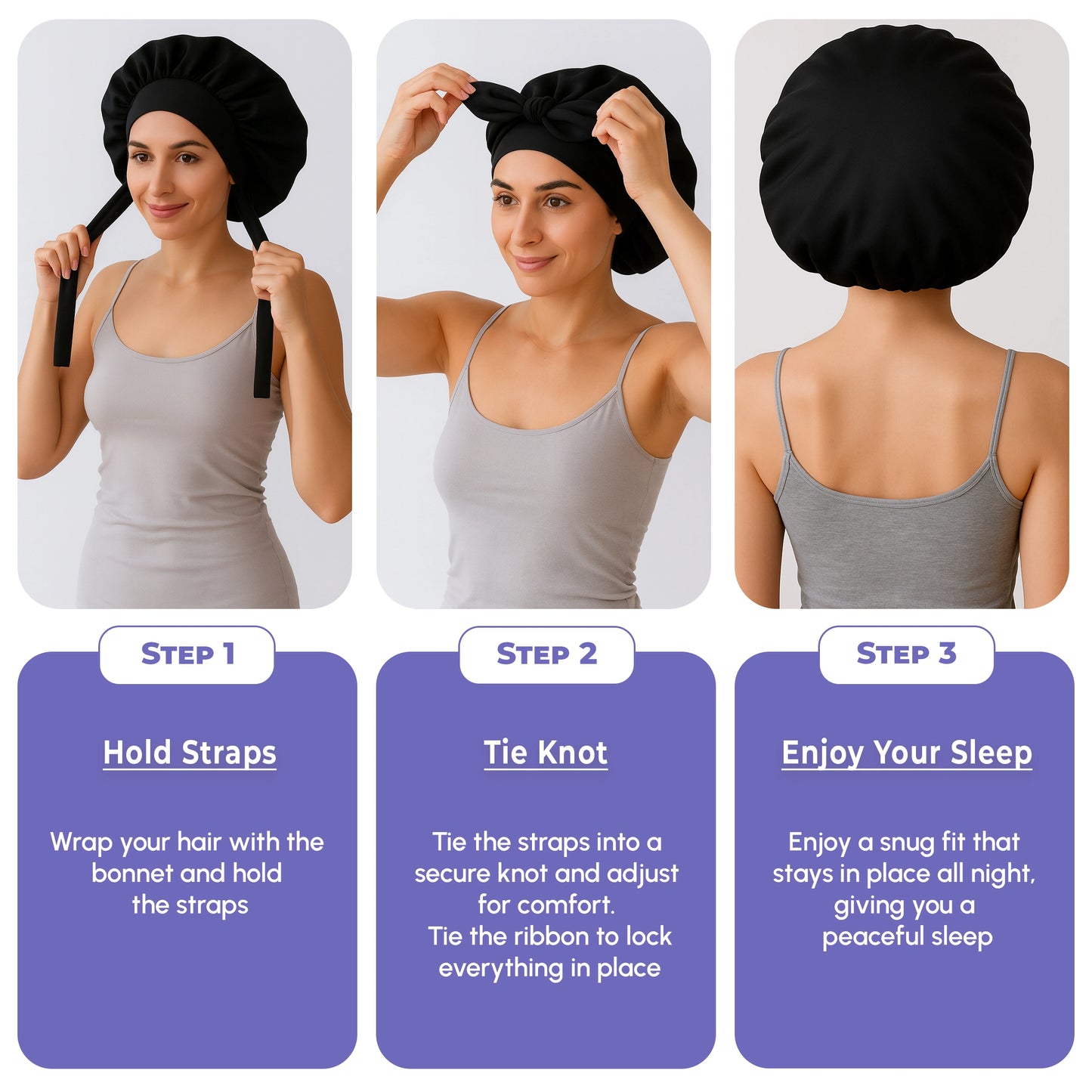 Silk Bonnet for Sleeping
